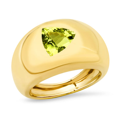 14K YG Tourmaline Gypsy Ring