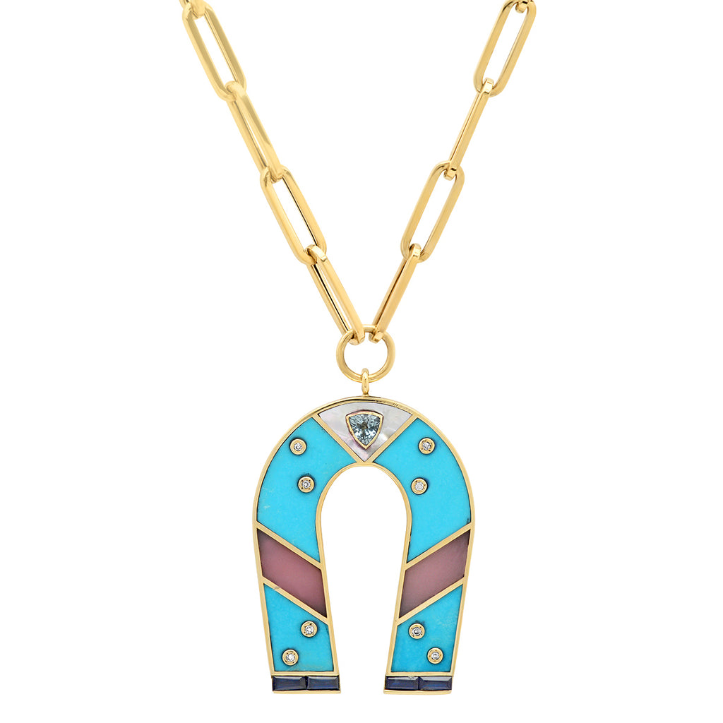 Gucci hot sale horseshoe necklace